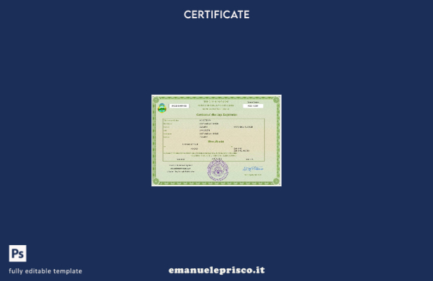 Certificato di matrimonio in Costa Rica in stile verificato Modello Word e PDF